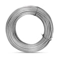 thumbnail image 1 of Cable de acero inoxidable grueso de 1/4, cuerda de alambre de 100 pies, 7 x 19 hebras, cable para aviones, tirolesa de resistencia a la rotura de 6400 libras para aplicaciones de servicio pesado, bara, 1 of 5