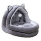 thumbnail image 5 of Cama cálida para gatos para el invierno, nido de cueva cálido, semicerrado, otoño/invierno, cómodo, acogedor, cama para dormir para mascotas, casa par, 5 of 8