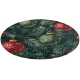 thumbnail image 5 of Christmas Balls Colorful Round Carpet Circle Rug Outdoor Patio Area Rug Washable Large Area Rugs Hallway Room Decor Fitness Mats, 5 of 8