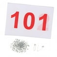 thumbnail image 3 of Lipstore 100 Pcs Bavoirs de Course Numéro d'Athlète Réutilisables avec Épingles 100 Numéros Bavoirs de Course 101 à 200, 3 of 8