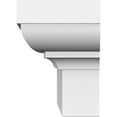 thumbnail image 4 of Ekena Millwork 110" Bottom Width x 114 1/4" Top Width x 5 1/2"H x 1 3/4"P Stafford Crosshead, 4 of 24