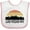 White and Pink, variant on Inktastic Las Vegas Nevada Skyline Retro Boys or Girls Baby Bib