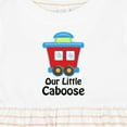 thumbnail image 4 of Inktastic Train Our Little Caboose New Baby Girls Baby Dress, 4 of 5