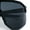 All Black, variant on Oversized Geometric Bevel Cut Mono Shield Wrap Half Rim Sport Sunglasses [Black | Orange Mirror]