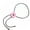 Pink, variant on Elastic Wax Thread Button Pendant Necklace Trendy Unisex Design For Dating Event Lightweight Comfort Jewelry Gift