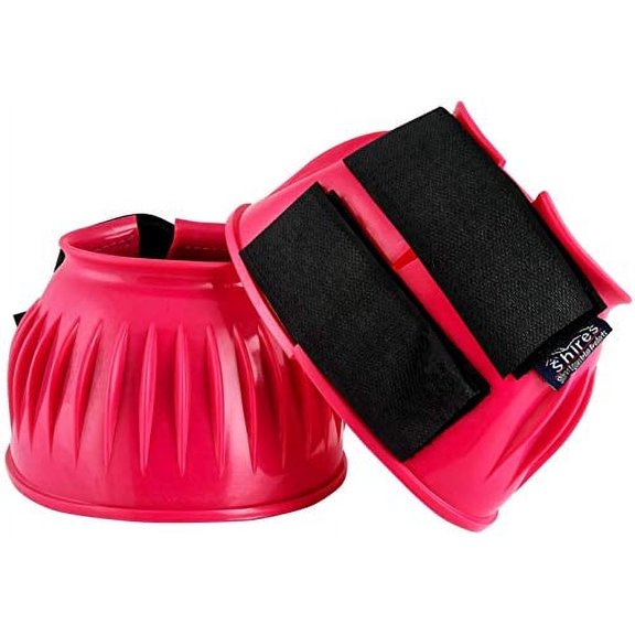 Shires Quick Fit Bell Boots Pink Pony