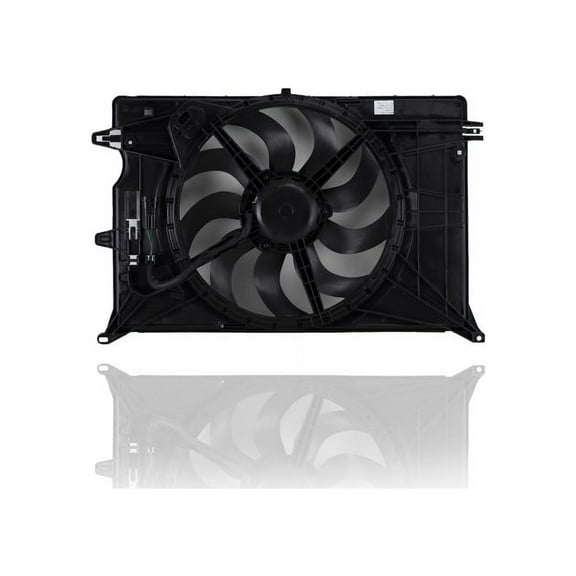 Dual Radiator and Condenser Fan Assembly - Cooling Direct Compatible/Replacement for '15-18 Jeep Renegade, 16-18 Fiat 500X 4-Cylinder 1.4 Liter Turbo-Only - 68248150AA