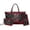 Black and Red - Butterfly Rose, variant on Deer Bird Print Handbag and Wallet Set Maple Leaf Print Tote Bag with Makeup Pouch PU Leather Top Handle Bag for Work Party Shopping, Brown