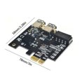thumbnail image 3 of fastboy Mining PCI-E 1X Adapter Desktop PC 1 to 4 Extender Converter Board Expansion Card Miner Equipment Motherboard Modification, 3 of 5