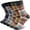 D-Multicolor 4, variant on 5 Pairs Wool Socks for Men, Thick Soft Knit Vintage Boot Crew Socks
