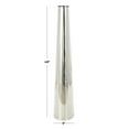 thumbnail image 3 of DecMode 48" Tall Floor Cone Silver Stainless Steel Metal Vase, 3 of 11