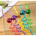 thumbnail image 4 of Pajitas reutilizables con forma de bola de discoteca, pajitas de diseño creativo, regalos promocionales publicitarios, pajitas con bolas de Navidad, 4 of 4