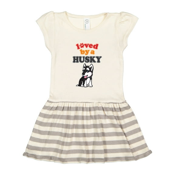 Inktastic Siberian Husky Dog Gift Puppy Gift Toddler Girl Dress
