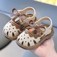thumbnail image 2 of Gubotare Baby Beach Sandals Boys Baby Boys Girls Summer Sandals Lightweight Non slip Rubber Sole Breathable Toddler Outdoor Beach Open Toe First Walker Shoes Size 5 (White,Toddler 5), 2 of 6