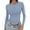 501_Blue1, variant on T Shirts for Women Round Neck Slim Bottom 2025 Basic Clothing Outdoor Wear Sports Top Long Sleeve Shirts for Women White