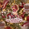 Personalized Varsity Field Hockey Acrylic Christmas Ornament - Walmart.com