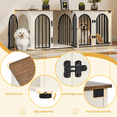 thumbnail image 6 of 63" Dog Crate Furniture for 2 Dogs,XL Wooden Dog Cage with Divider & Cushion for Medium Large Dogs, 6 of 6