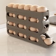 thumbnail image 2 of FcBaudy Refrigerator Side Door Automatic Rolling Slide Type Eggs Storage Box Eggs Tray Eggs Preservation Rack Egg holder, 2 of 7