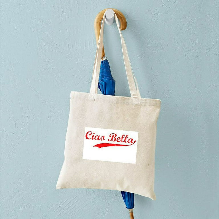 CafePress Ciao Bella Tote Bag Natural Canvas Tote Bag Cloth Shopping Bag