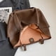 thumbnail image 4 of Bolso Hombro PU para Mujer Bolsos Vintage Hobo Elegante Con Cierre Cerrojo (café), 4 of 8