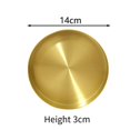 thumbnail image 1 of Elegant Gold Stainless Steel Storage Tray Jewelry Display Plate Organizer for Cosmetics Coffee Table Snacks Keys 12 5cm, 1 of 12