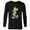 Black, variant on Disney Mickey Mouse Rainbow Tie Dye - Long Sleeve T-Shirt for Men- Customized-White