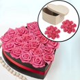 thumbnail image 6 of 2pc Kraft Heart Paper Mache Boxes & Rose Filler (Fuchsia) Sets - for Valentines & Gifts - Factory Direct Craft, 6 of 6