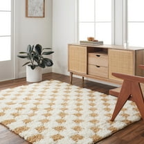 Artistic Wavers Urban Shag Area Rug, 7'10" x 10'2", Mustard/Cream