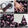 thumbnail image 3 of Rateoe Breast Cancer Awareness Pattern Flannel Door Mat Indoor Outdoor Entrance, Waterproof All-Weather Doormat,Fade Resistant, Low Profile Entryway Mat 16x24in, 3 of 7