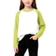 thumbnail image 1 of Blusas y camisas de manga larga con cuello redondo para niños, color liso, cuello redondo, manga larga, jersey cálido para niños medianos y grandes, camiseta de poliéster para niñas., 1 of 6