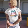 thumbnail image 2 of 100 Days Cooler, Retro School Themed Art Merch Gift, Baby Blue T-Shirt, XL, 2 of 5