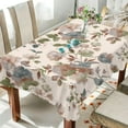 thumbnail image 5 of Coolnut Multicolors Flowers Fabric Rectangle Tablecloth - Waterproof and Wrinkle-Resistant Table Cloth 60x120 Inch Table Cover for Indoor & Outdoor Dining House Decor, 5 of 7
