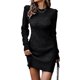 thumbnail image 1 of Txlixc Vestido de punto femenino, mini vestido de manga larga Txlixc moda, 1 of 6
