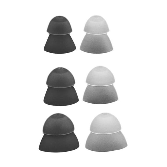 TOOYFUL 6Pcs Hearing Aid Ear Tips Soft Silicone Directly Replace Parts Earplug Domes