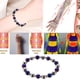 thumbnail image 4 of Tobillera de playa con cuentas de cálculos biliares negros magnéticos ovalados a la moda para damas., 4 of 5