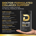 thumbnail image 2 of D Collagen Store Doctor-Formulated Multi Collagen Peptides Powder, Unflavored – 30 Servings (669 g), 2 of 9