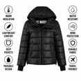 thumbnail image 5 of Steve Madden Womens Packable Quilted Winter Puffer Jacket with Hood, 5 of 7