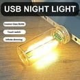 thumbnail image 6 of USB Touch Night Light | Ceramic Glass Bottle LED Mini Lamp | Adjustable Brightness | Warm Ambiance | USB Powered | Portable Bedside & Car Decor | Energy-Efficient | 6x2cm | 1 Pack, 6 of 9