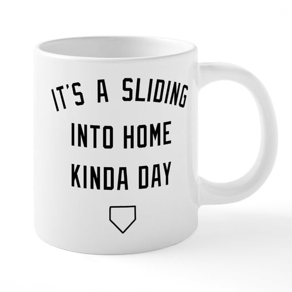 CafePress - It's A Sliding Into Home Ki - 20 Oz White Ceramic Mega Mug