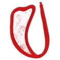 thumbnail image 4 of Las Mujeres En Forma De Corazón Seductor C-string Tanga Transparente Panty De La Ropa Interior De Color Rojo Sunnimix Rojo, 4 of 6
