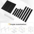 thumbnail image 5 of Gymax 2 Pcs Table d'Appoint Adirondack de Patio 14 Pieds' HDPE Carré Résistant aux Intempéries Jardin Noir, 5 of 5