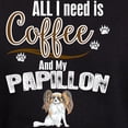 thumbnail image 3 of CafePress - All I Need Is Coffee And My Papillon Sweatshirt - Pullover Hoodie, Classic, Comfortable Hooded Sweatshirt, 3 of 4