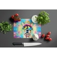 thumbnail image 2 of French Bulldog Hippie Dawg Glass Cutting Board Large 12 in x 15 in, 2 of 5