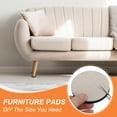 thumbnail image 6 of Uxcell 5 inch Felt Furniture Sliders, 8Pcs Round Furniture Movers Slider Reusable Moving Pads Floor Protectors Beige, 6 of 7