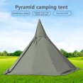 thumbnail image 5 of Miumaeov Teepee Tent Pyramid Tent 2 Doors 4 Season Tent Outdoor Camping Hike Waterproof Tent fits 2 people, 5 of 20
