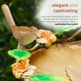 thumbnail image 5 of Alpine Corporation Metal Birdbath with Hummingbird and Branch Stand, 5 of 10