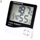 thumbnail image 2 of Gwong hogar 2 PCS Termómetro digital Pantalla grande Fácil de usar Monitor de humedad de temperatura plástica Decoración del hogar Gwong 21082132, 2 of 7