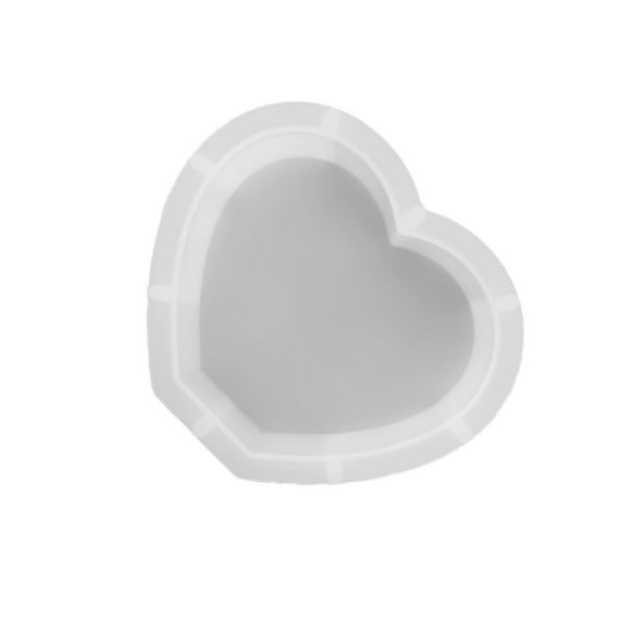 maskred Crystal Silicone Mold Resin Casting Mould DIY Heart 165x140x51mm Epoxy White Heart 165x140x51mm