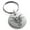 Silver, variant on Stainless Steel Oriental Dark Dragon Engraved Small Medallion Circle Charm Keychain Keyring