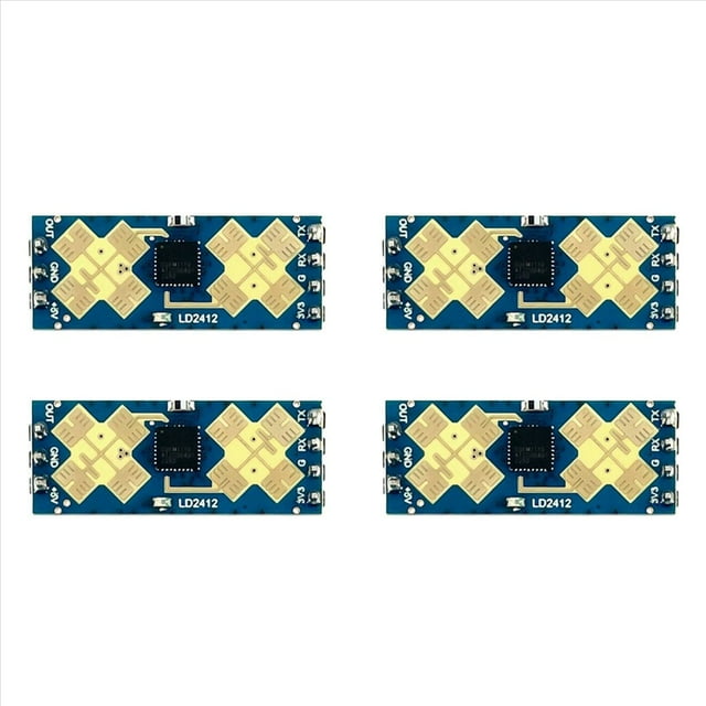 4X Módulo de Detección de Sensor Módulo de Radar de Detección de Presencia 24G LD2412 Módulo de Detección de Gran Angular de Radar de Milimétrica